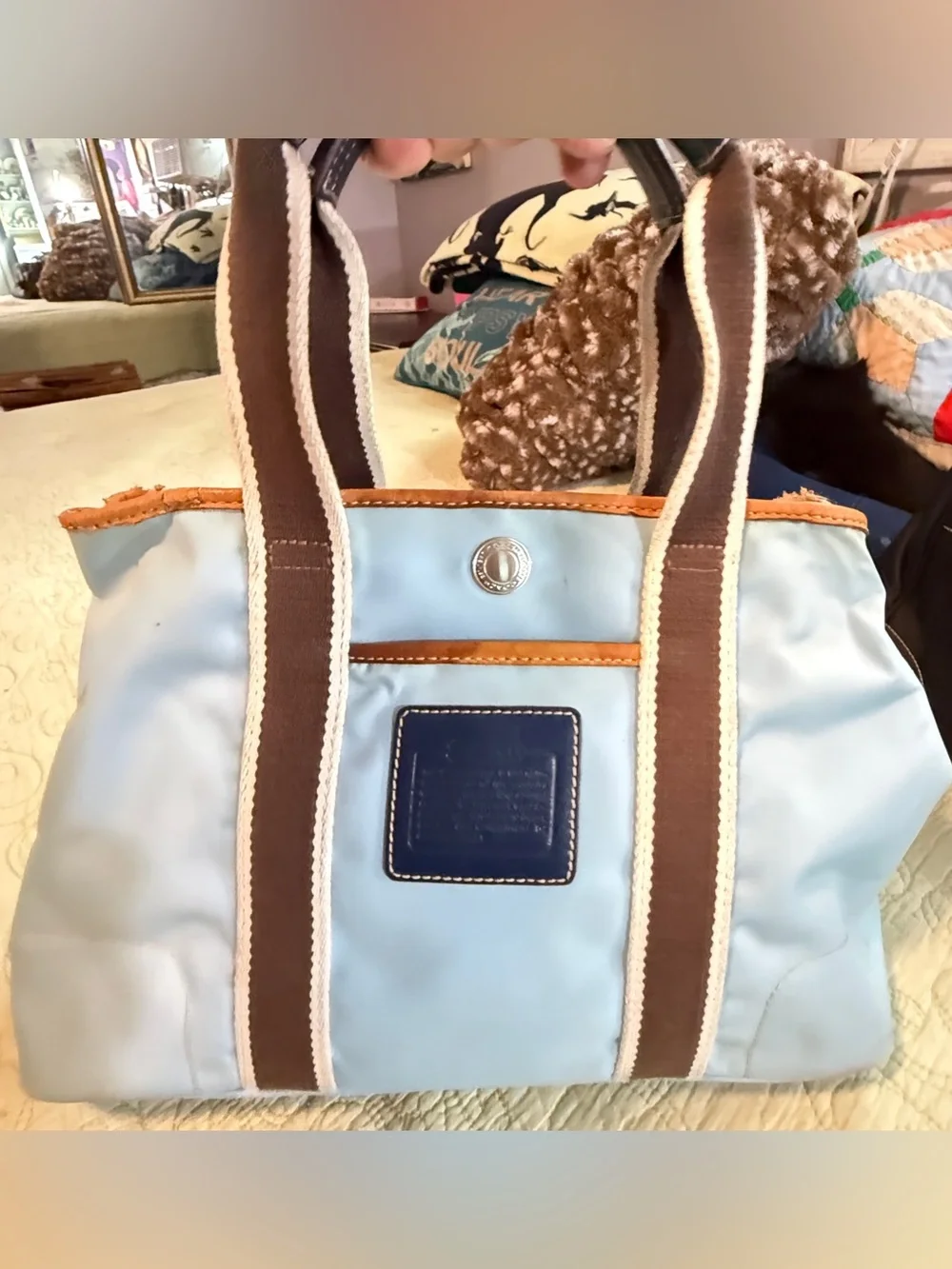 Lot of 3 vintage Coach nylon Hampton Weekend project/rehab tote bags Women’s
